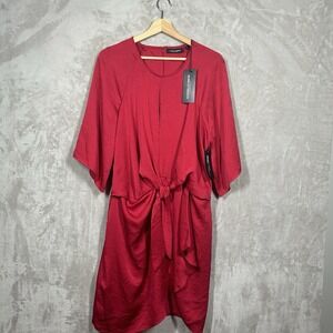 Gabrielle Union Collection by New York & Company Red Party Dress Size Large NWT